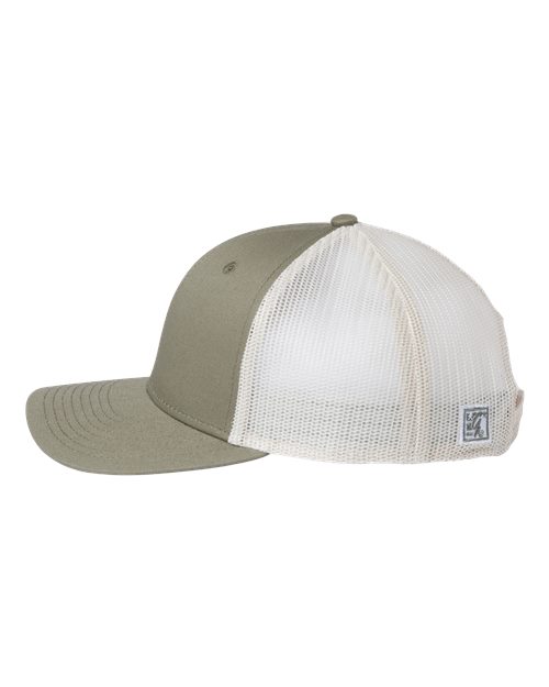 The Game GB452E Everyday Trucker Cap #color_Light Olive/ Stone