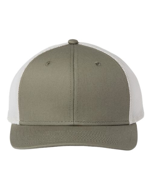 The Game GB452E Everyday Trucker Cap #color_Light Olive/ Stone