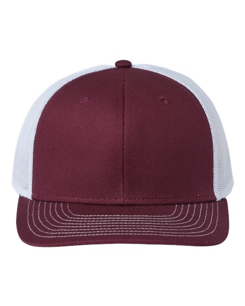 The Game GB452E Everyday Trucker Cap #color_Maroon/ White
