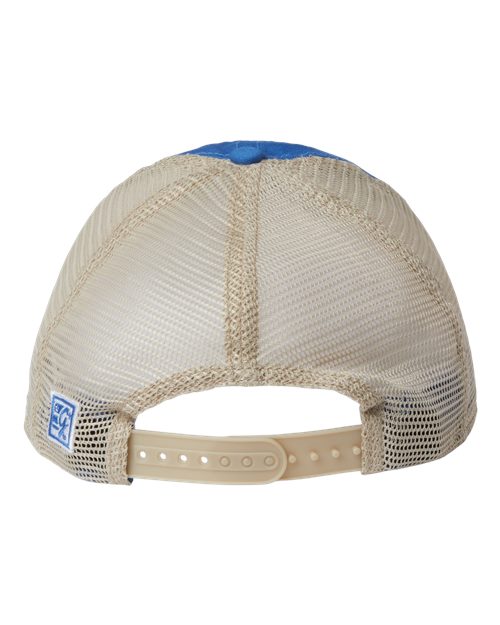 The Game GB880 Soft Trucker Cap #color_LA Blue/ Khaki