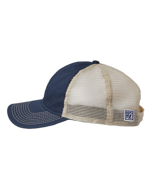 The Game GB880 Soft Trucker Cap #color_Navy/ Khaki
