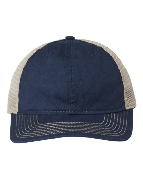 The Game GB880 Soft Trucker Cap #color_Navy/ Khaki