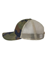 The Game GB880 Soft Trucker Cap #color_Woodland/ Khaki