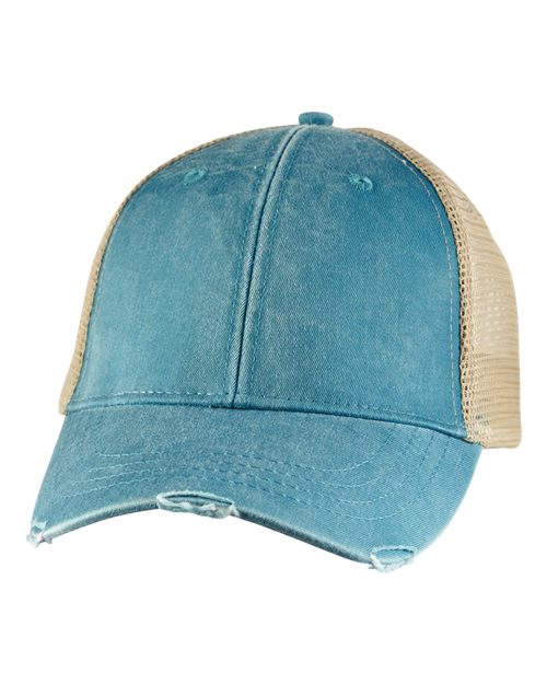 Adams OL102 Distressed Ollie Cap #color_TEAL/ TAN