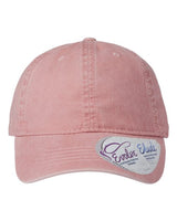Infinity Her CASSIE Women's Pigment-Dyed with Fashion Undervisor Cap #color_Dusty Pink/ Floral