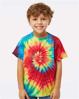 Dyenomite 330MS Toddler Spiral Tie-Dyed T-Shirt