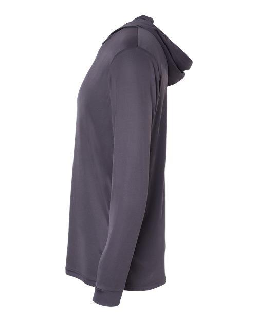 Paragon 220P Bahama Performance Hooded Long Sleeve T-Shirt #color_Graphite