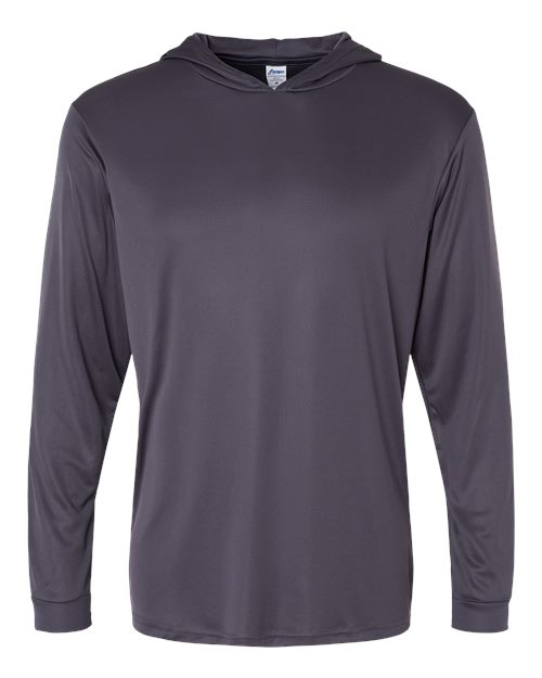 Paragon 220P Bahama Performance Hooded Long Sleeve T-Shirt #color_Graphite