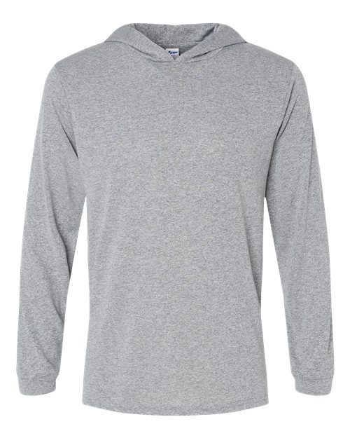 Paragon 220P Bahama Performance Hooded Long Sleeve T-Shirt #color_Heather Grey