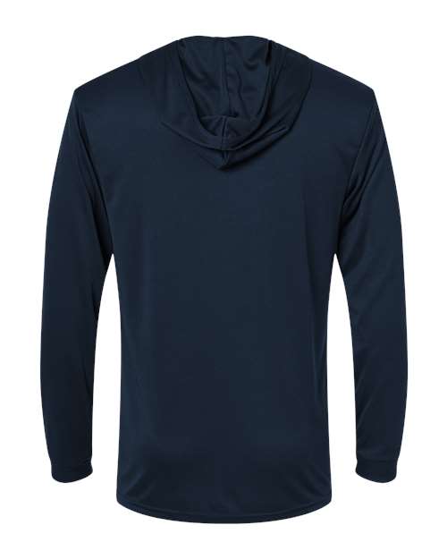 Paragon 220P Bahama Performance Hooded Long Sleeve T-Shirt #color_Navy