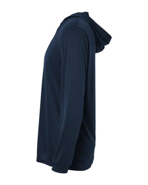 Paragon 220P Bahama Performance Hooded Long Sleeve T-Shirt #color_Navy