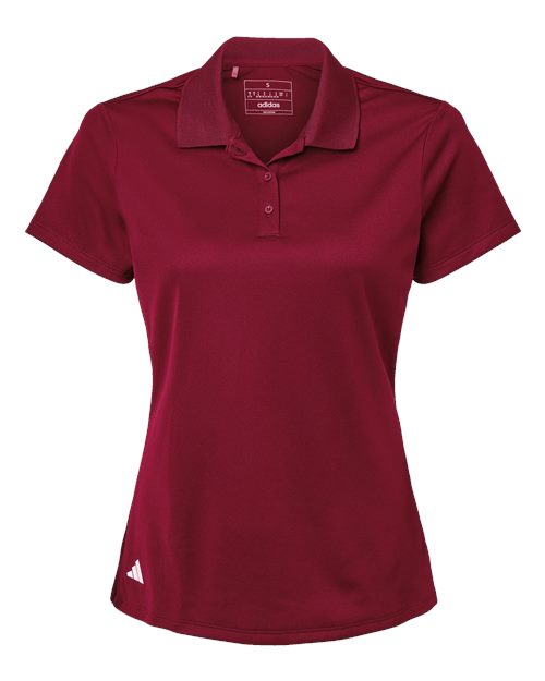 Adidas A431 Women's Basic Sport Polo #color_Collegiate Burgundy