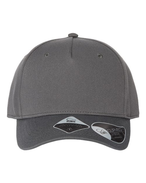 Atlantis Headwear FIJI Sustainable Five-Panel Cap #color_Dark Grey