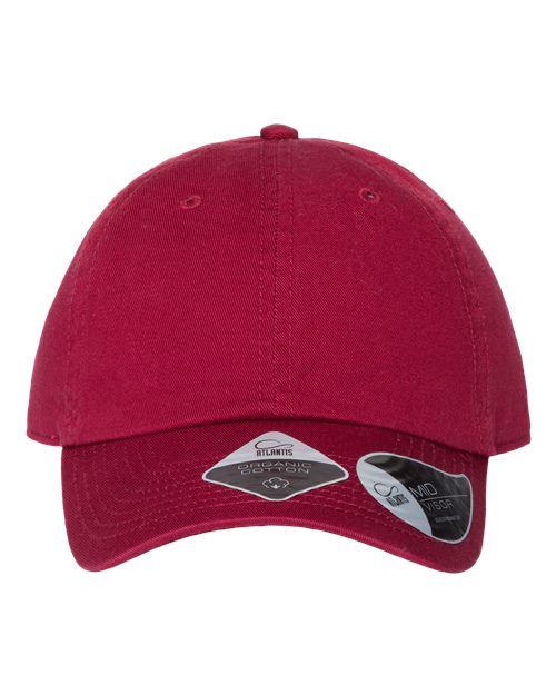 Atlantis Headwear FRASER Sustainable Dad Hat #color_Cardinal Red