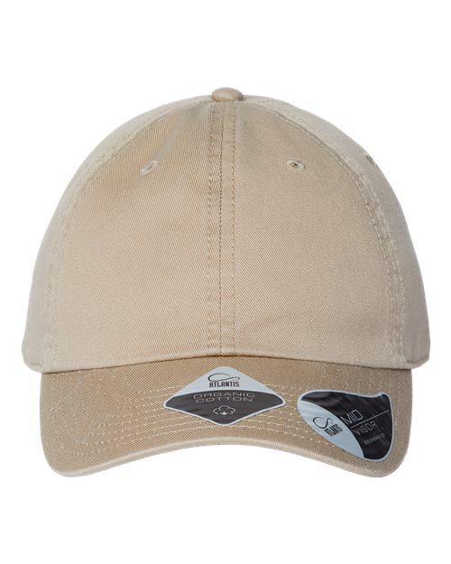 Atlantis Headwear FRASER Sustainable Dad Hat #color_Khaki