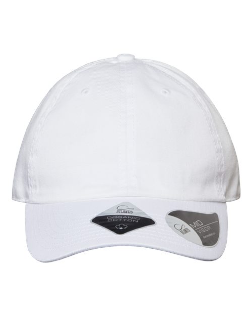 Atlantis Headwear FRASER Sustainable Dad Hat #color_White