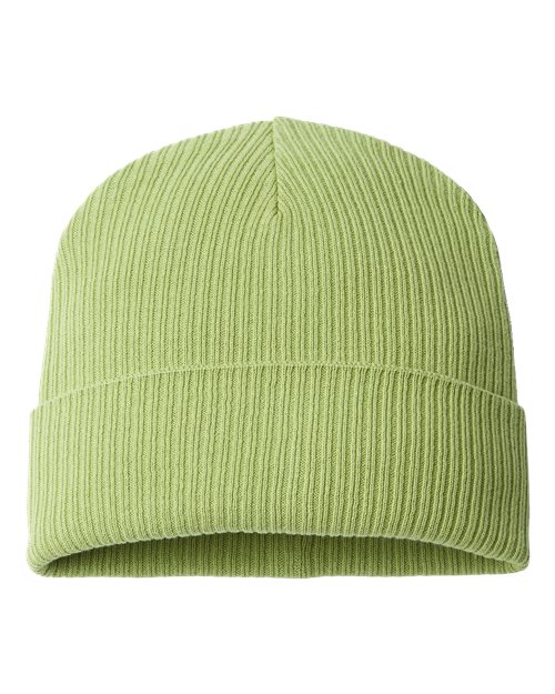 Atlantis Headwear NELSON Sustainable Cuffed Beanie #color_Leaf Green