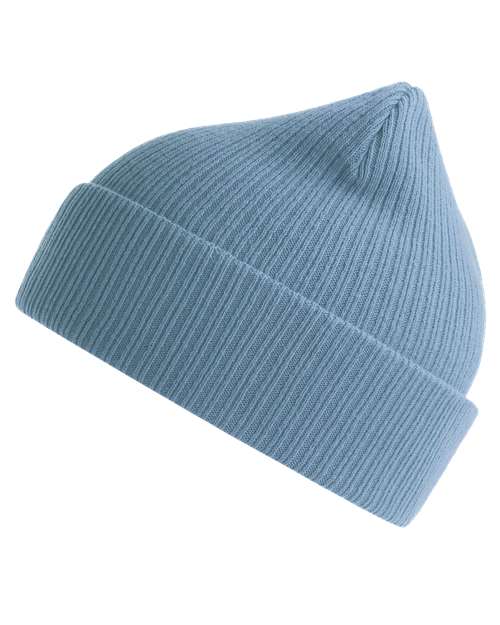 Atlantis Headwear NELSON Sustainable Cuffed Beanie #color_Light Avio Blue