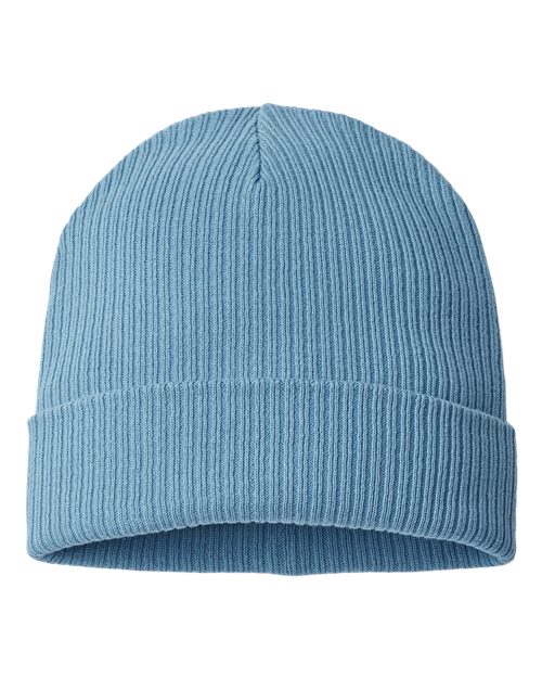 Atlantis Headwear NELSON Sustainable Cuffed Beanie #color_Light Avio Blue