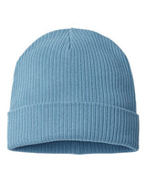 Atlantis Headwear NELSON Sustainable Cuffed Beanie #color_Light Avio Blue