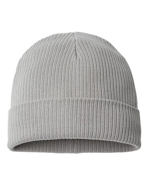 Atlantis Headwear NELSON Sustainable Cuffed Beanie #color_Light Grey