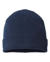 Atlantis Headwear NELSON Sustainable Cuffed Beanie #color_Navy
