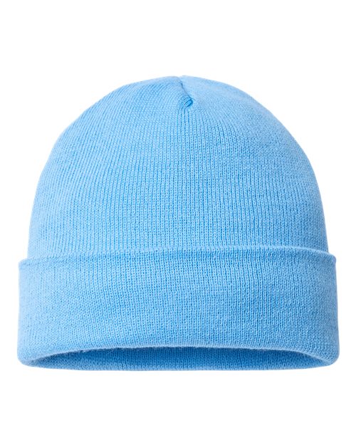 "CAP AMERICA TKN24 USA-Made 12" Cuffed Beanie #color_Carolina Blue"