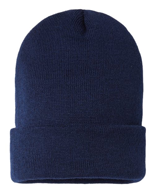 CAP AMERICA SKN24 USA-Made Sustainable Cuffed Beanie #color_Navy