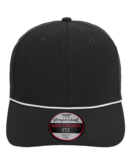 Imperial 7054 The Wingman Cap #color_Black/ White