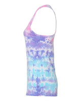 Colortone 3400 Women's Tie-Dyed Racerback Tank Top #color_Cotton Candy