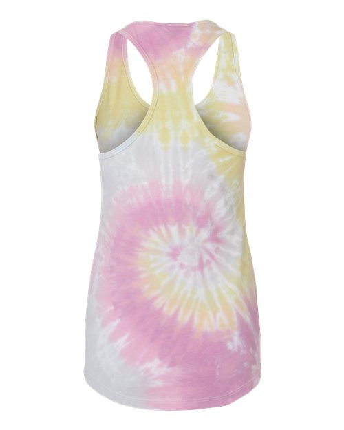 Colortone 3400 Women's Tie-Dyed Racerback Tank Top #color_Desert Rose