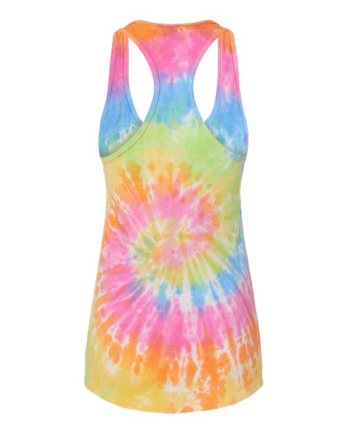 Colortone 3400 Women's Tie-Dyed Racerback Tank Top #color_Eternity