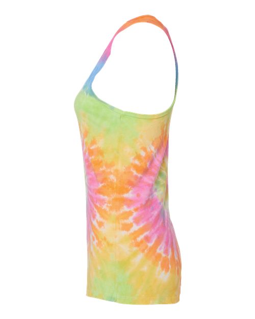 Colortone 3400 Women's Tie-Dyed Racerback Tank Top #color_Eternity