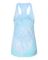 Colortone 3400 Women's Tie-Dyed Racerback Tank Top #color_Lagoon