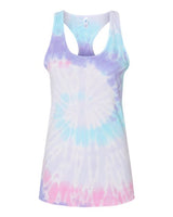 Colortone 3400 Women's Tie-Dyed Racerback Tank Top #color_Unicorn