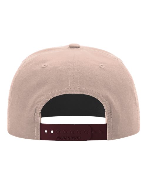 Richardson 256 Umpqua Snapback Cap #color_Pale Peach/ Maroon