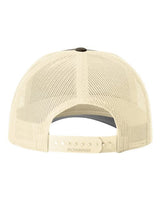 Richardson 115 Low Pro Trucker Cap #color_Chocolate Chip/ Birch