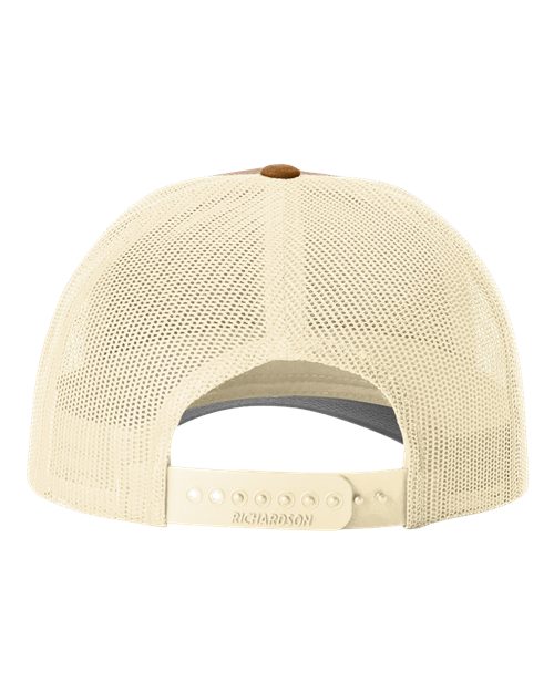 Richardson 115 Low Pro Trucker Cap #color_Carmel/ Birch