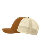 Richardson 115 Low Pro Trucker Cap #color_Carmel/ Birch
