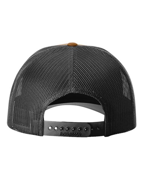 Richardson 115 Low Pro Trucker Cap #color_Carmel/ Black