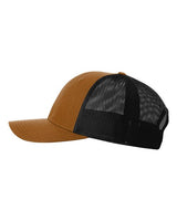 Richardson 115 Low Pro Trucker Cap #color_Carmel/ Black