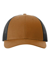 Richardson 115 Low Pro Trucker Cap #color_Carmel/ Black