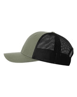 Richardson 115 Low Pro Trucker Cap #color_Loden Green/ Black