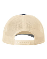 Richardson 115 Low Pro Trucker Cap #color_Navy/ Khaki