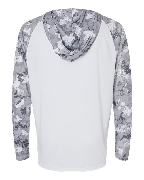 Paragon 240P Tortuga Extreme Performance Hooded T-Shirt #color_White/ Aluminum Camo