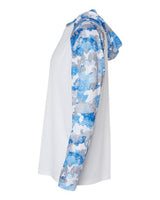 Paragon 240P Tortuga Extreme Performance Hooded T-Shirt #color_White/ Blue Mist Camo