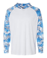 Paragon 240P Tortuga Extreme Performance Hooded T-Shirt #color_White/ Blue Mist Camo