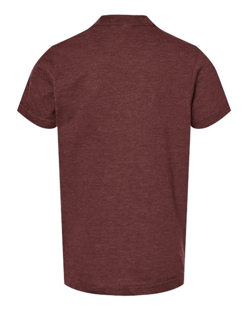 Tultex 235 Youth Fine Jersey T-Shirt #color_Heather Burgundy