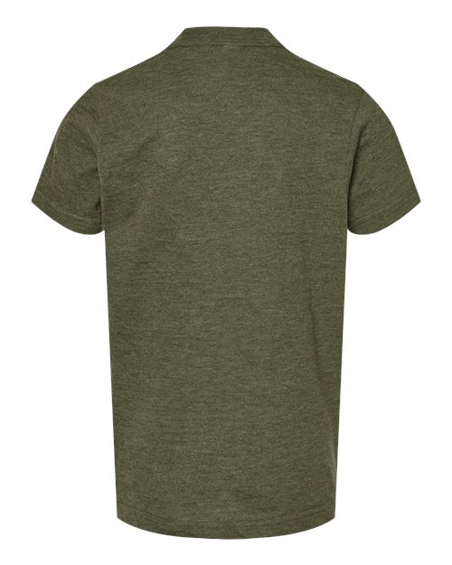 Tultex 235 Youth Fine Jersey T-Shirt #color_Heather Military Green