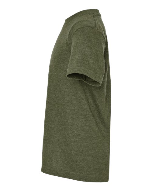 Tultex 235 Youth Fine Jersey T-Shirt #color_Heather Military Green